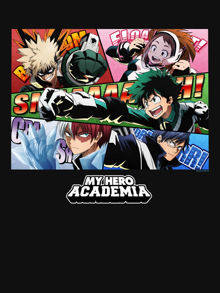 MHA Class 1-A Group Comic Panels Anime Pullover Hoodie by NicholasSpencer