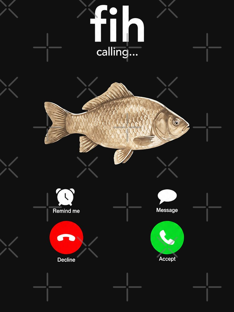 Fih Calling Misspelled Fish Meme Humor by Starry Night Creative Art