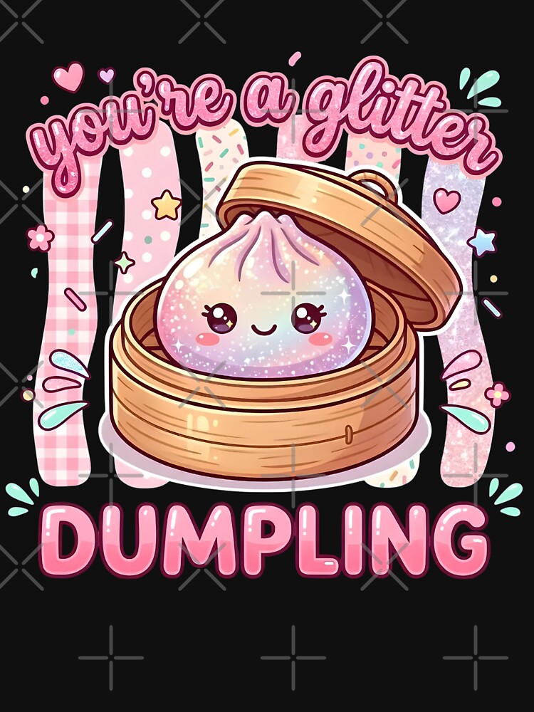 Glitter Dumpling Cute Girly Food Pun by LASTIQUE-dd