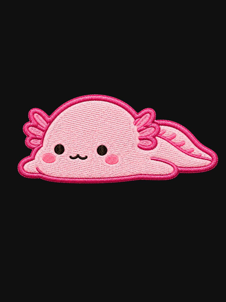 Cute Axolotl Blob Embroidery Patch by ColorSplash123