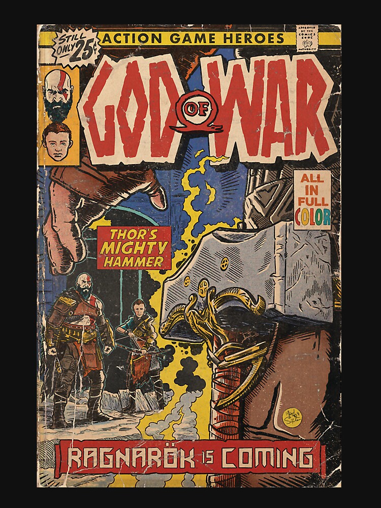 God of War Ragnarök Comic book cover Fan Art Classic by keeleighbumpus