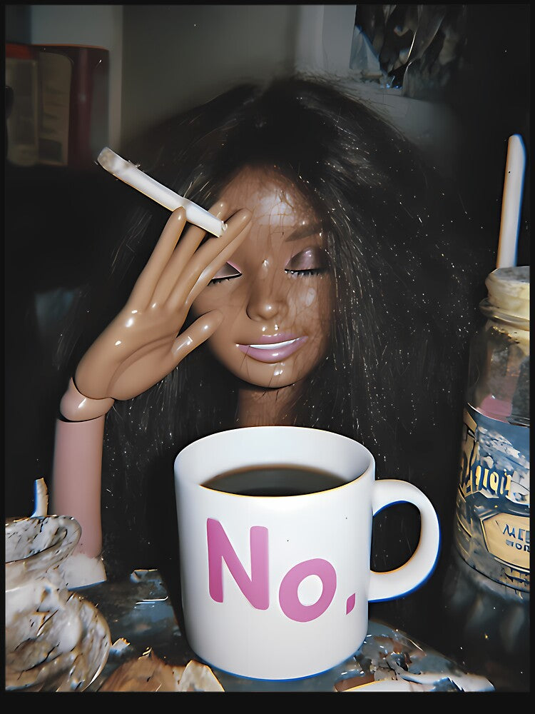 Funny Disgusting Doll Face Meme Smoking by MythosBotany