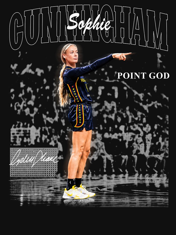 Sophie Cunningham POINT GOD Women Basketball Vintage by haniaghazii