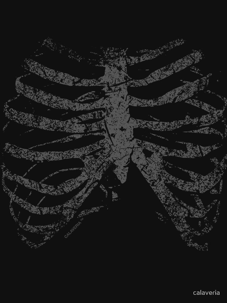 (Gray) Grunge Ribcage by calaveria