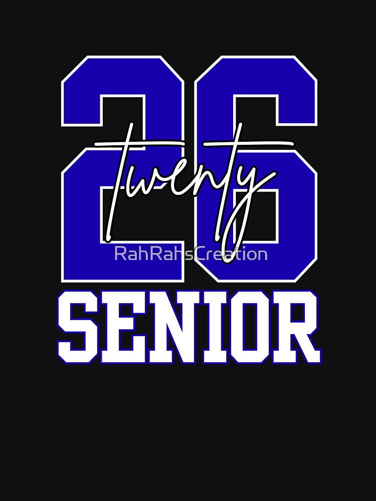 2026 Senior in blue by RahRahsCreation