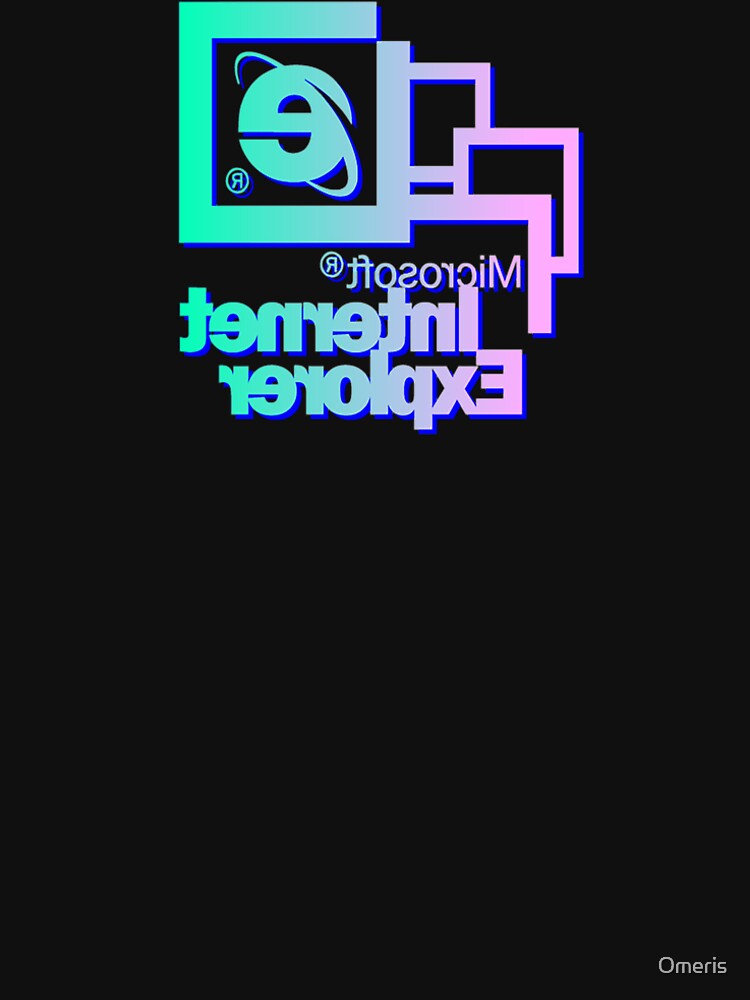 internet explorer vaporwave by Omeris