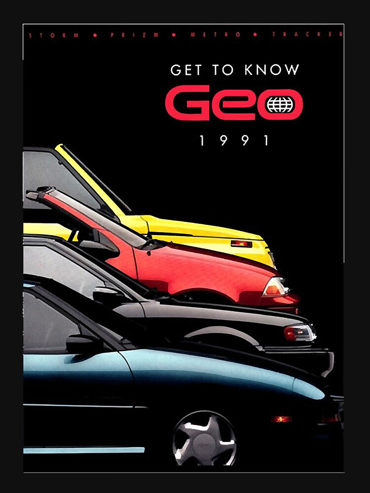 GEO MOTORS (GEO METRO)   90s ADVERT Poster Classic by KathleenHiguera