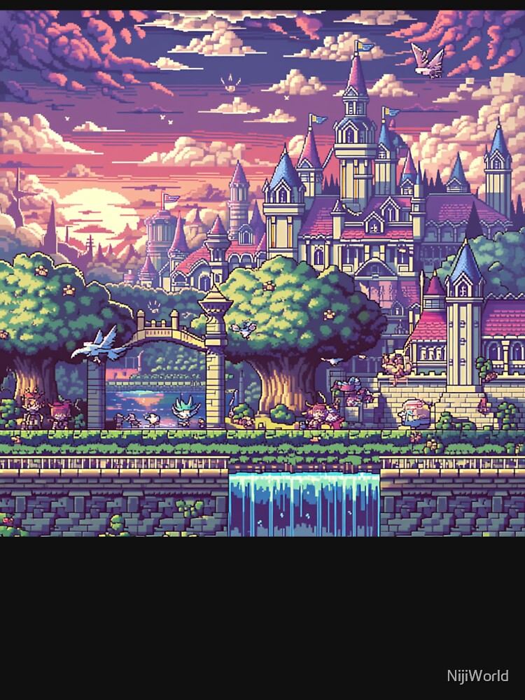 Sunset Kingdom Lofi Aesthetic Design by NijiWorld