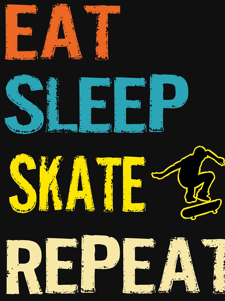 Eat Sleep Skate Repeat Skateboarding For Men Skateboarder by dannybel