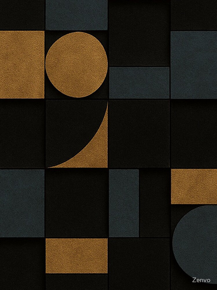Midnight Bauhaus Mosaic by Zenvo