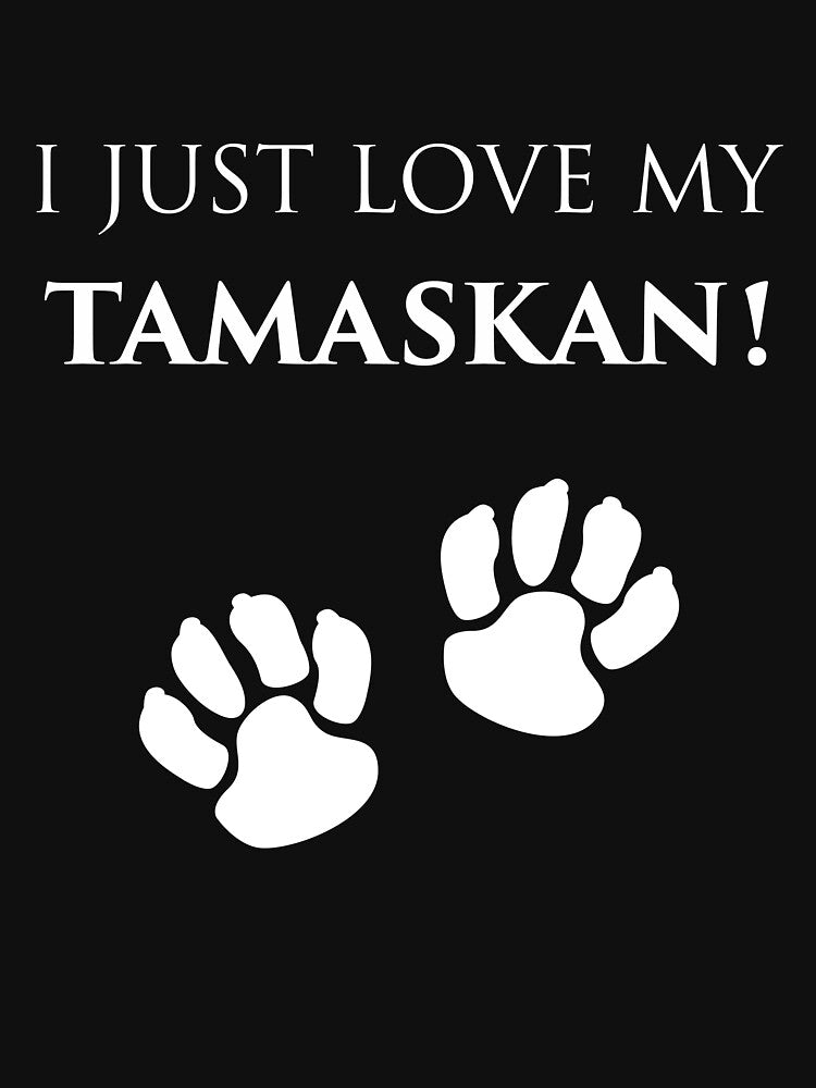 I Just Love Tamaskan Owner Motif Paw Design Gift by InesK-Design