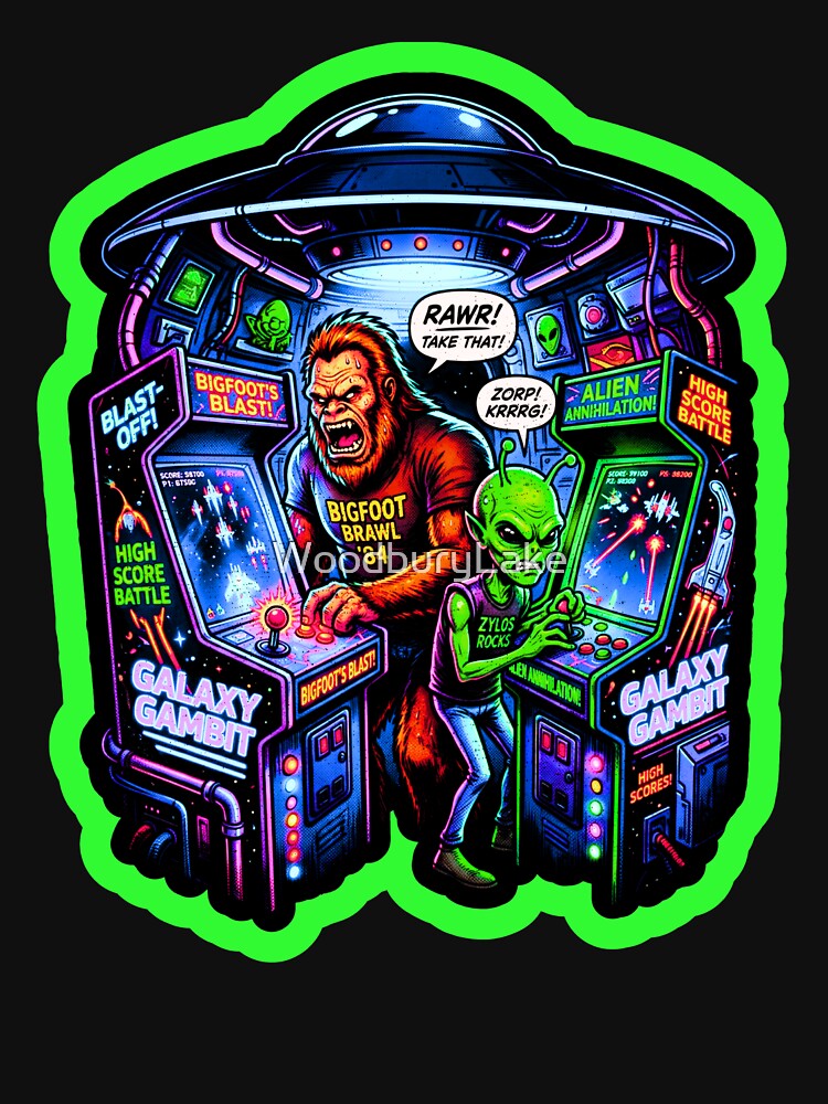 Bigfoot Alien Arcade by WoodburyLake