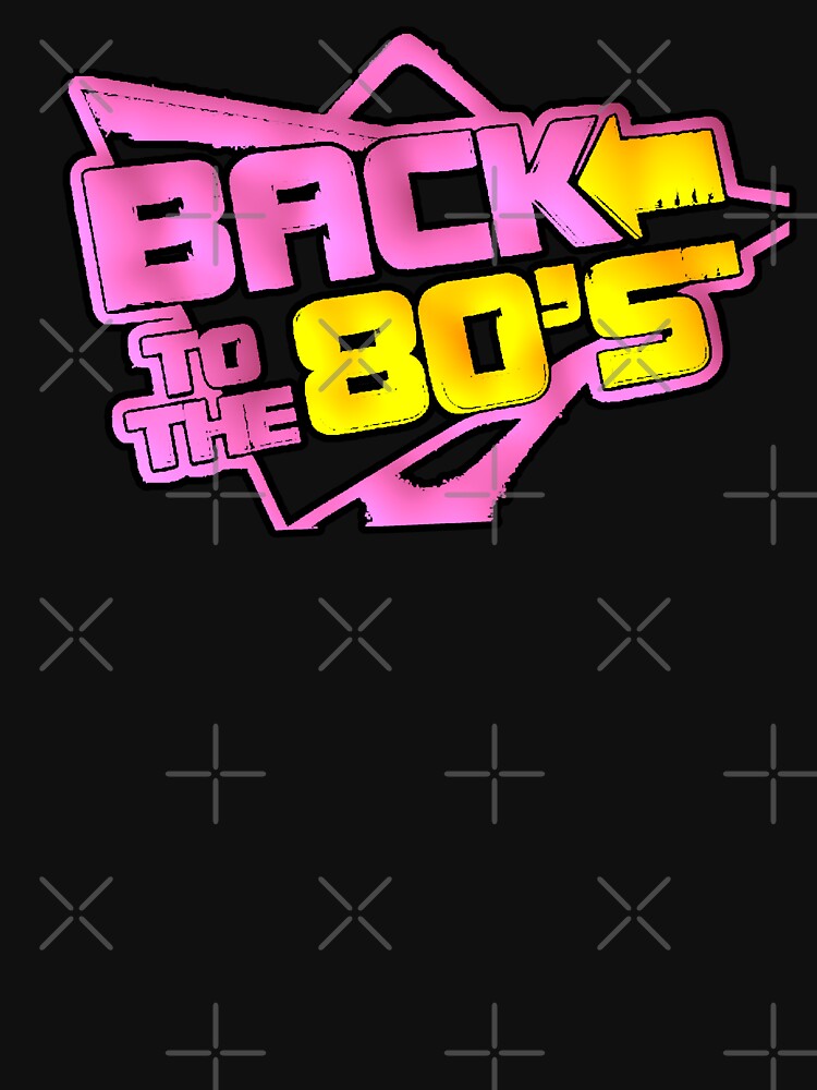 Back To The 80s Retro Neon Pink Yellow by AstronautMerch