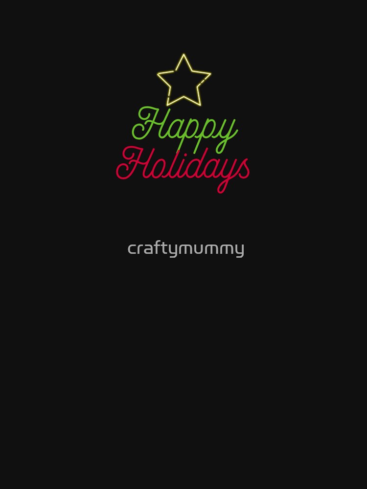 Happy Holidays with Neon Star by TheCraftyMummy