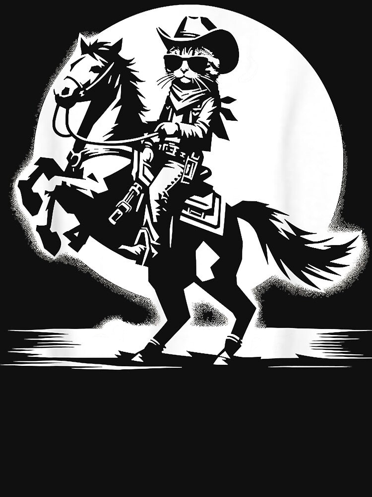 Cat Cowboy Cowgirl Country Western Meowdy Funny Cat by StefanieKappel