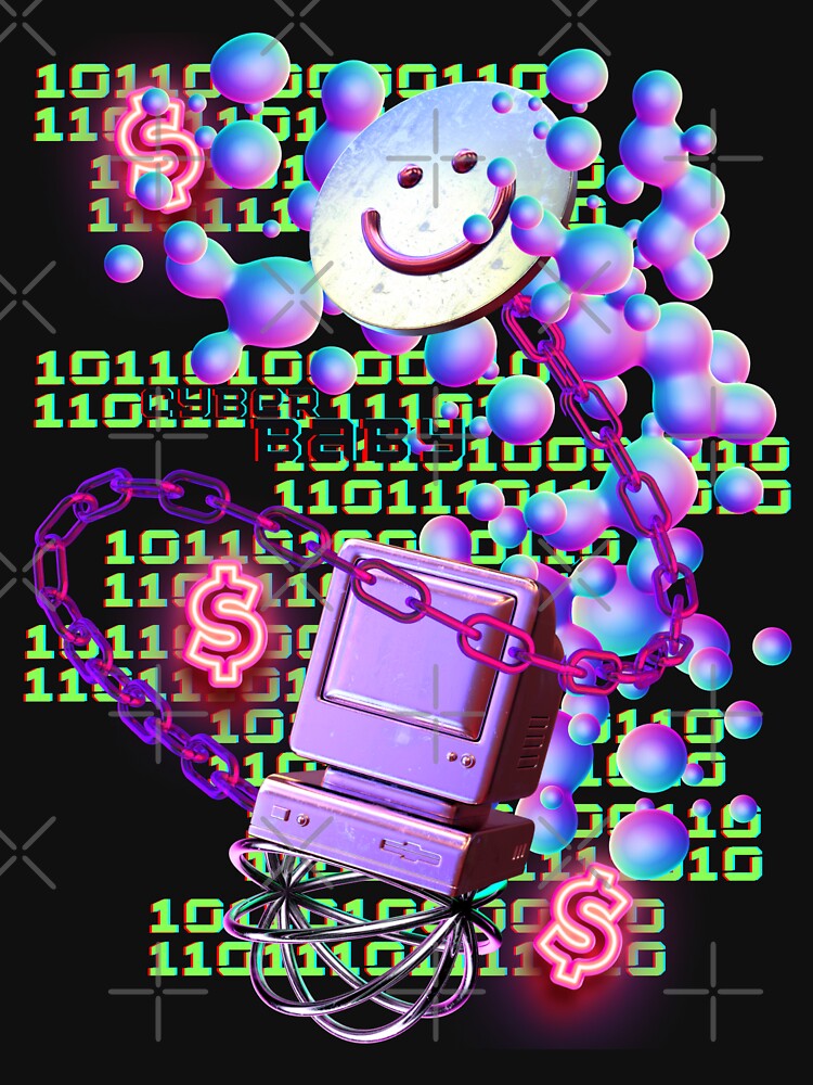 Cyber baby internet bubble y2k vibe by VantaTheArtist