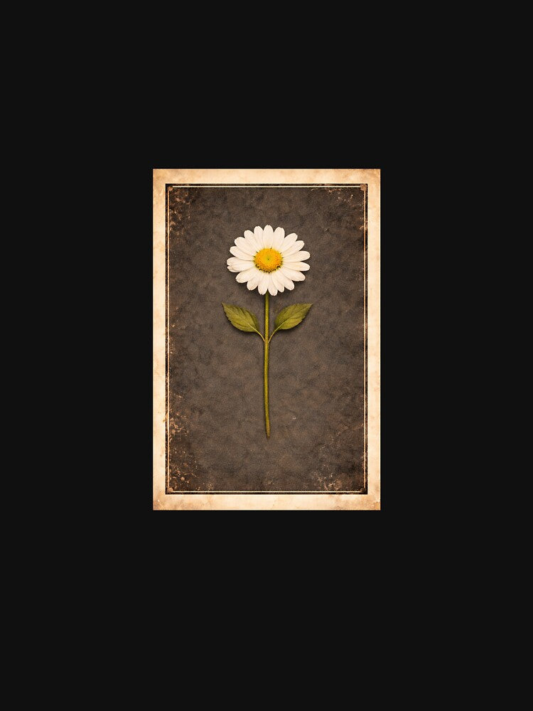 Electric Herbarium White Daisy by Dreamweavemerch