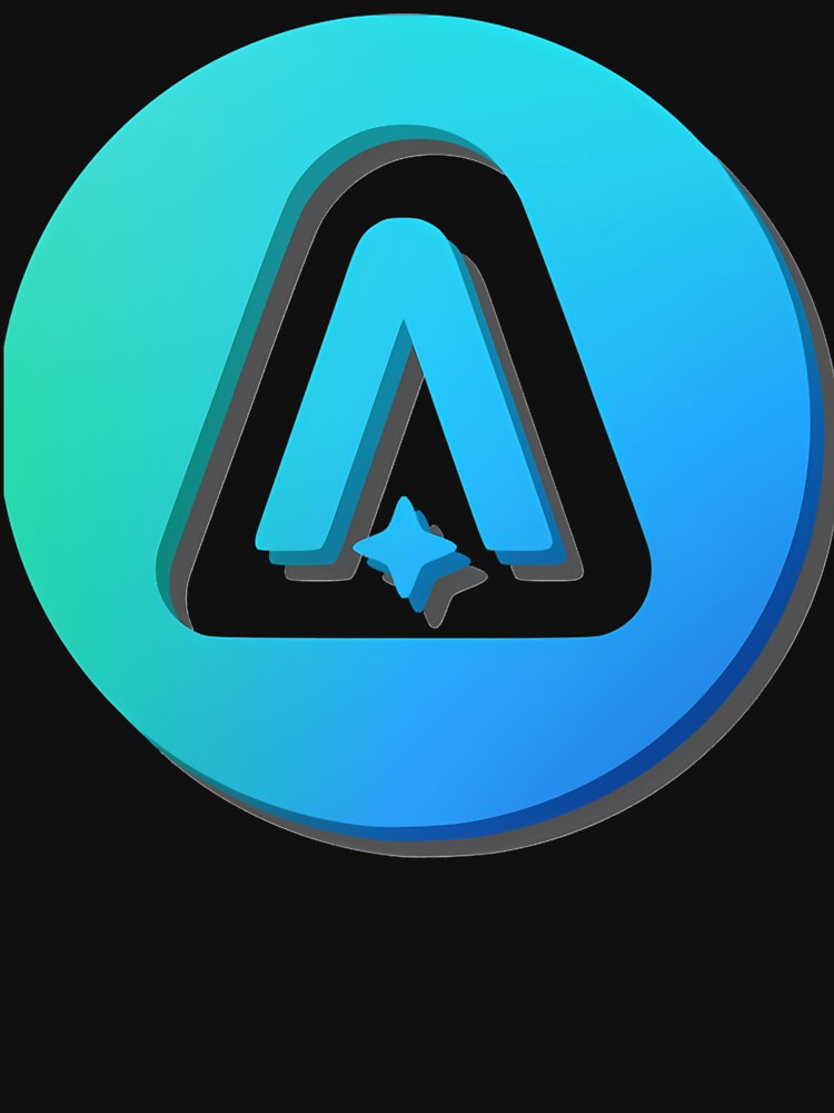 Stylized Light Blue Outer Ring Encasing a Rounded by nicetory