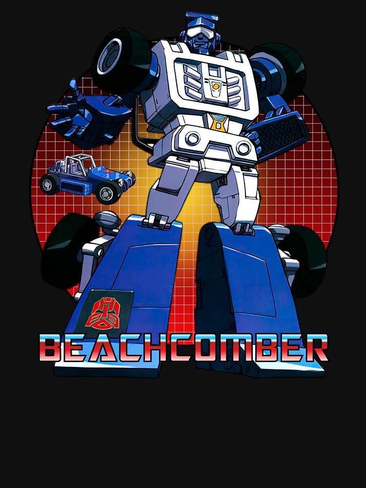 Beachcomber Robot Cartoon Classic V2 by Retr0Tshirts