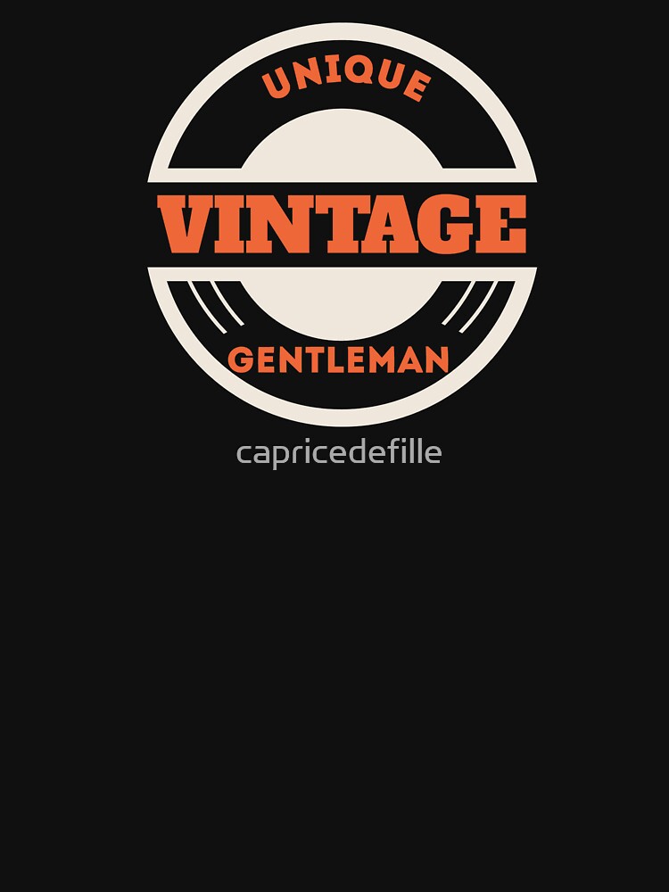Vintage Gentleman Retro Badge Graphic by capricedefille