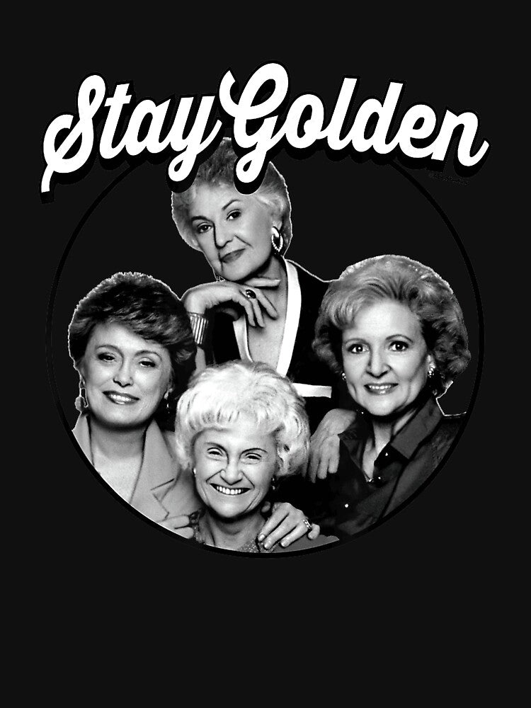 The Golden Girls Stay Golden Glitch Typography by WolskiFrida