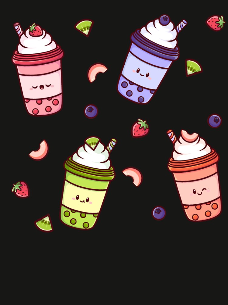 Kawaii Bubble Tea Delight – Cute Boba Seamless Pattern by Magsu.art