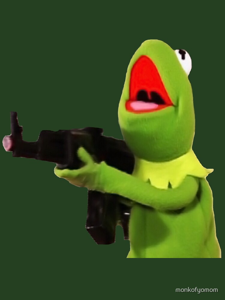 Kermit The Frog With Gun by monkofyomom