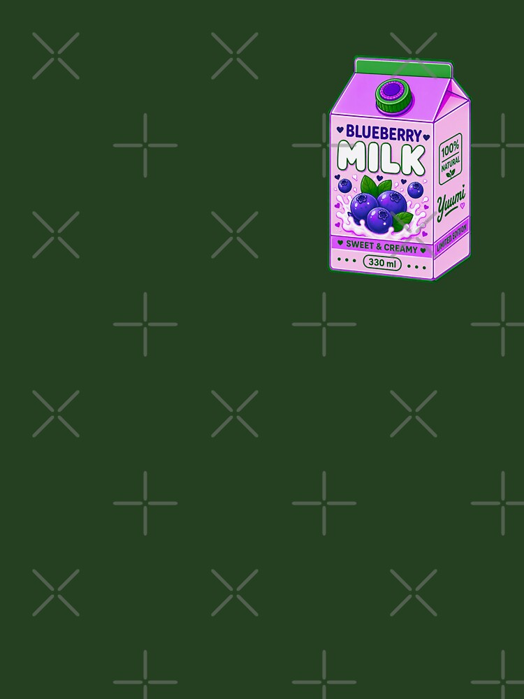 Kawaii Blueberry Milk Carton | Cute Purple & Pink Drink Aesthetic by Aimetoi