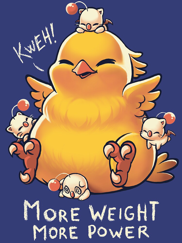 Funny Fat Chocobo - Big Power - Final Fantasy Summon Creature by BlancaVidal