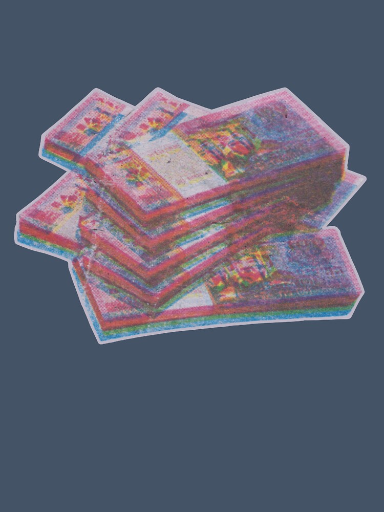 Lo-fi Print of a Stack of Joss Paper Money by Ivar F. Andresen