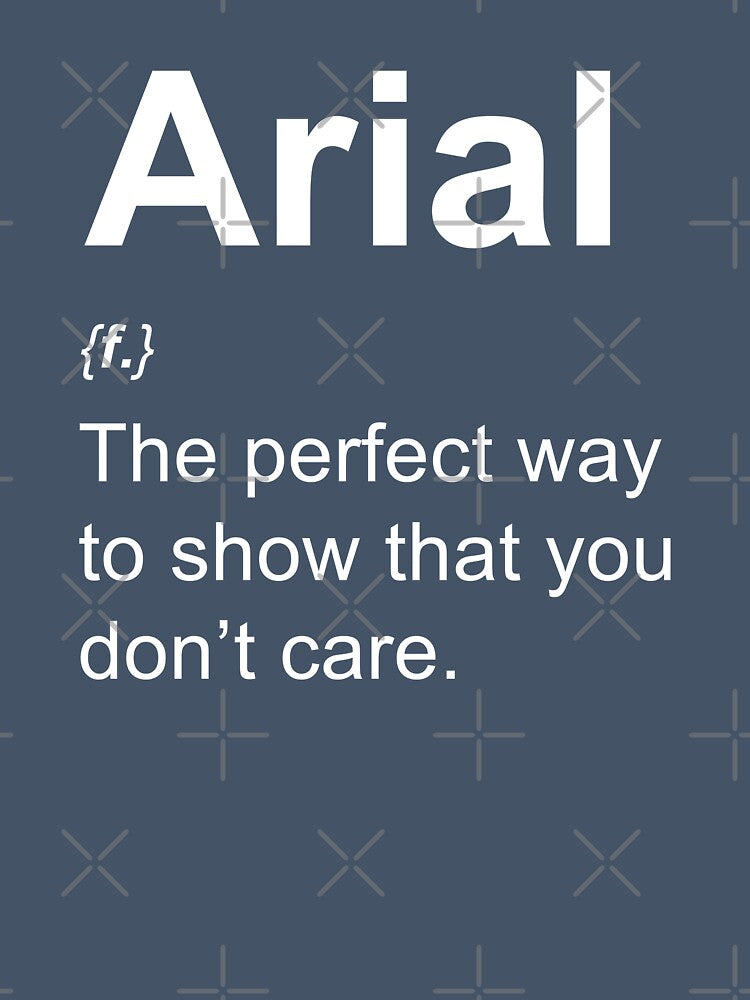 Arial (font) for graphic designers by HappyLime