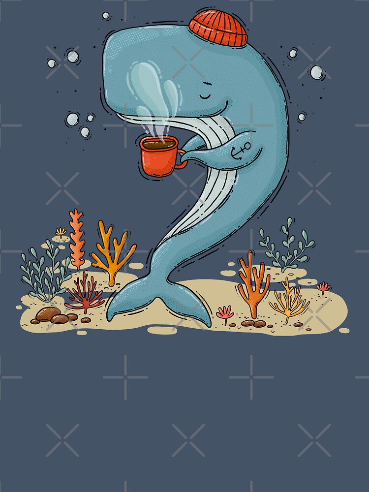 HIP COFFEE WHALE by taniasamoshkina