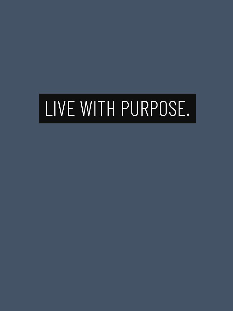 Live With Purpose Simple Adult by JMTees23