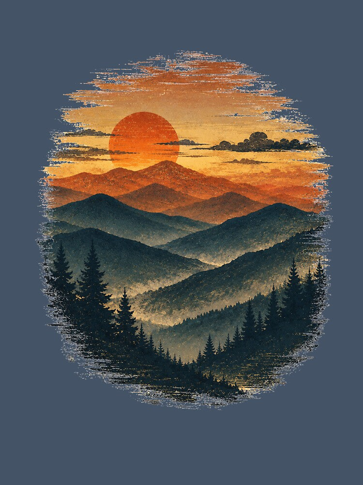 Layers | Retro Mountain Landscape by Rewind Society