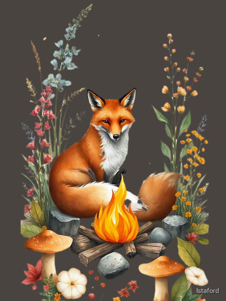 Boho Fox by the Campfire by lstaford