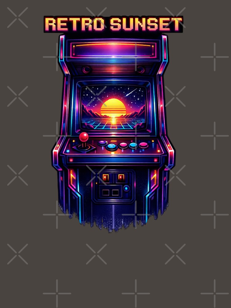 Synthwave 80s Aesthetic Gaming Art by craftedd
