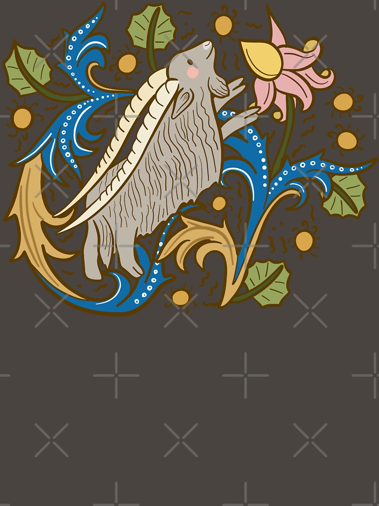 Cute Medieval Goat Illustration Design by MariOyama