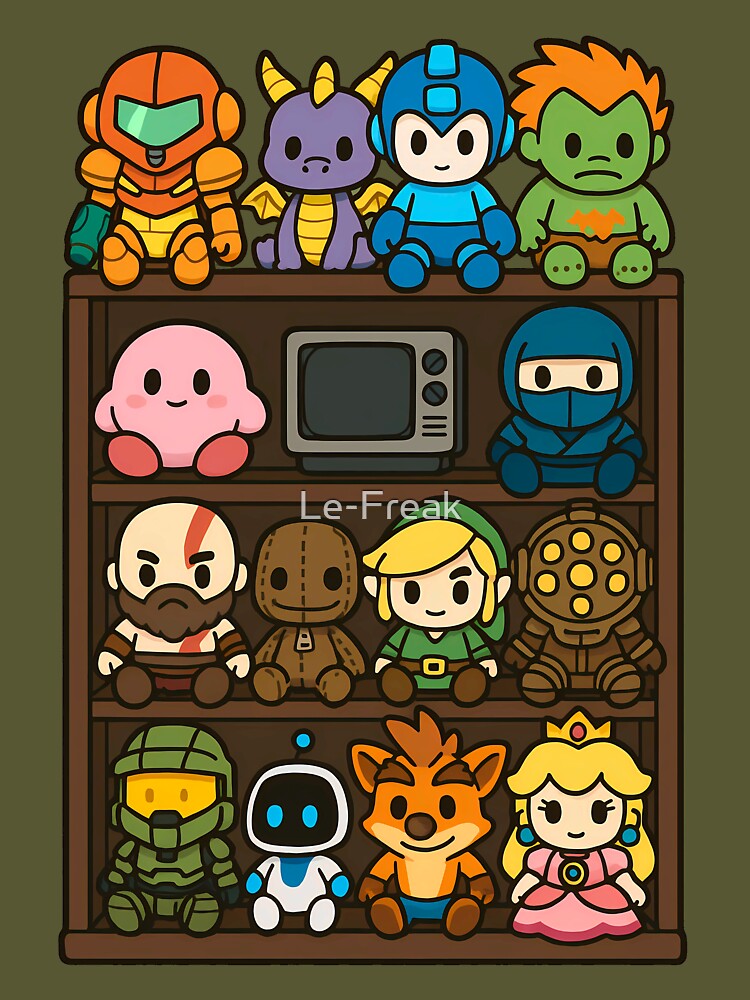 Chibi Video Game Plush Toys by Le-Freak