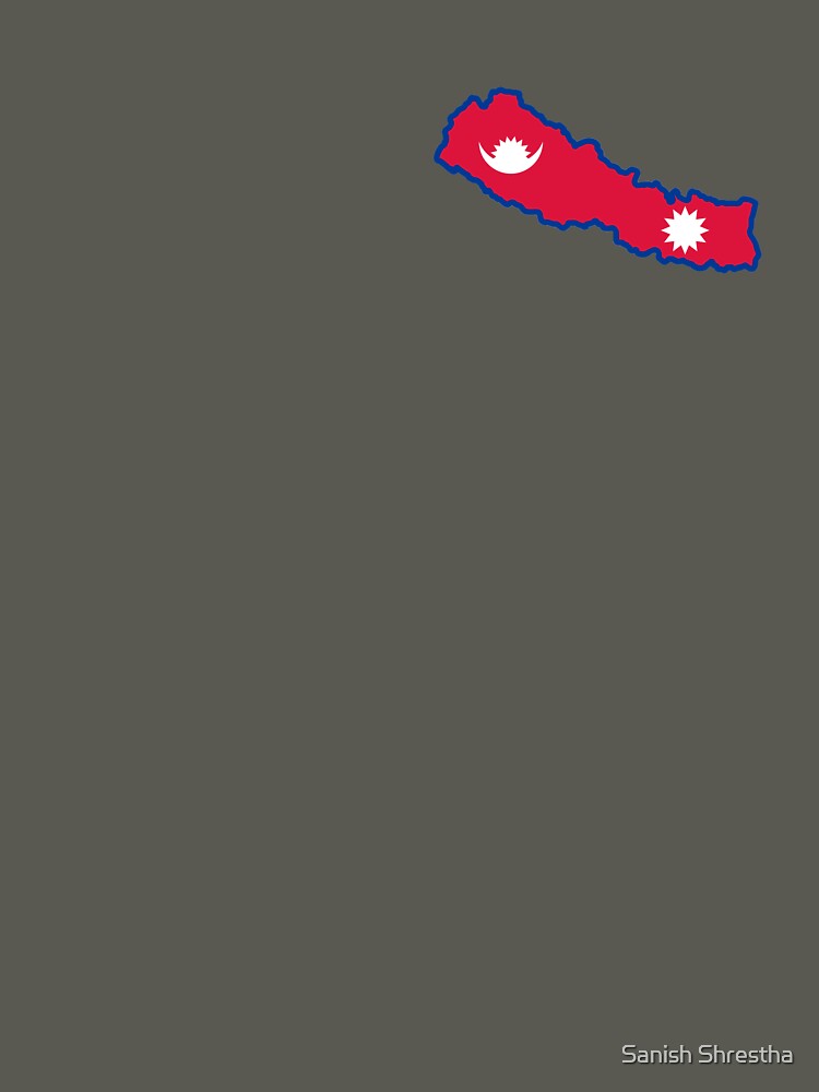 Nepal Map / Flag by Sanish Shrestha