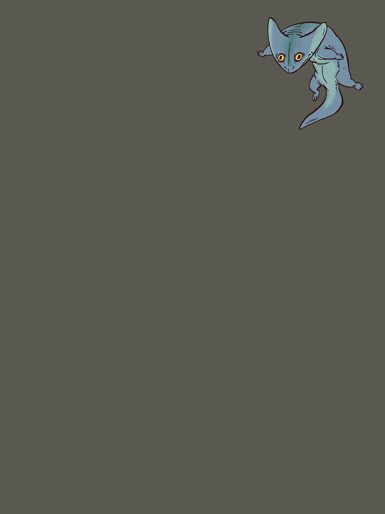 Cartoon Diplocaulus by saint-eileen