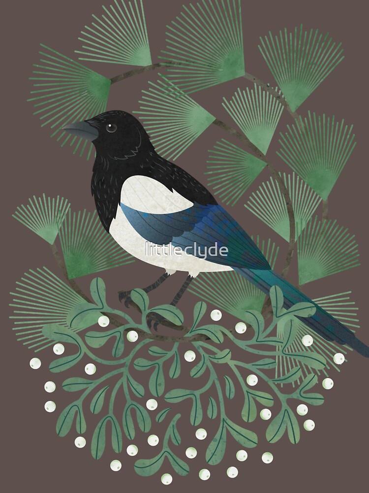 Magpie & Mistletoe by littleclyde