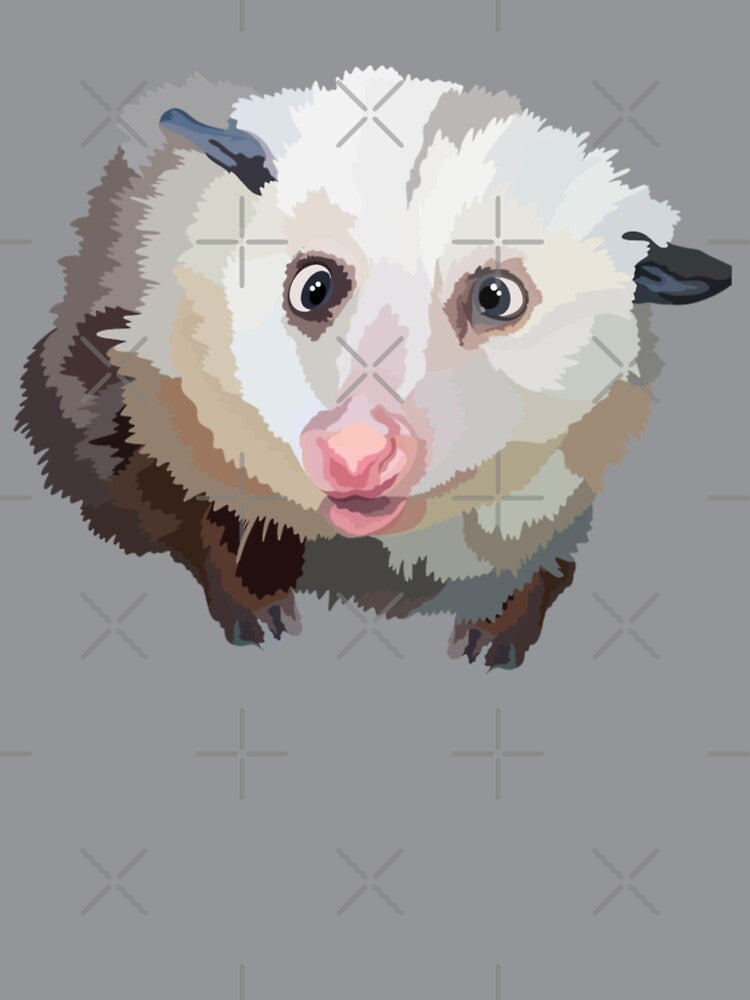 P is for Possum ,Possum Artwork – Charming Nocturnal Marsupial Illustration and Wildlife Design by PrettylittlepastelUk