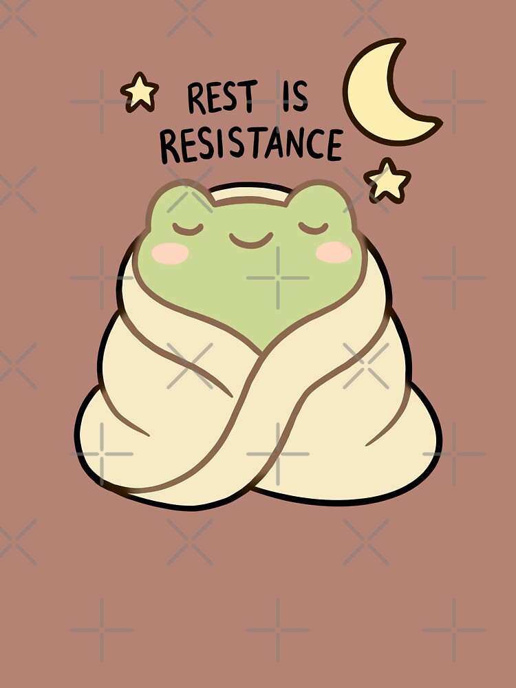 Rest Is Resistance Cute Frog by ari-tistic