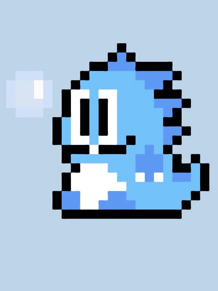 Pixel Bubble Bobble (Blue) by Ja-JaGirl