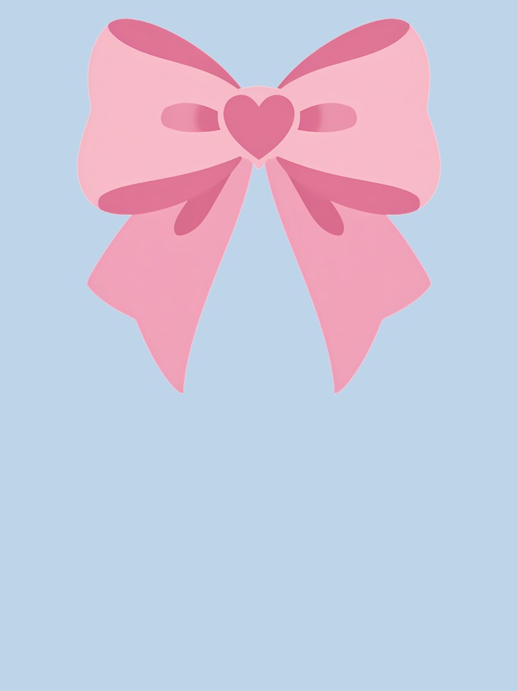Pink Bow Aesthetic | Cute Coquette Ribbon Design | Girly Pastel Bow by Rush2Buy