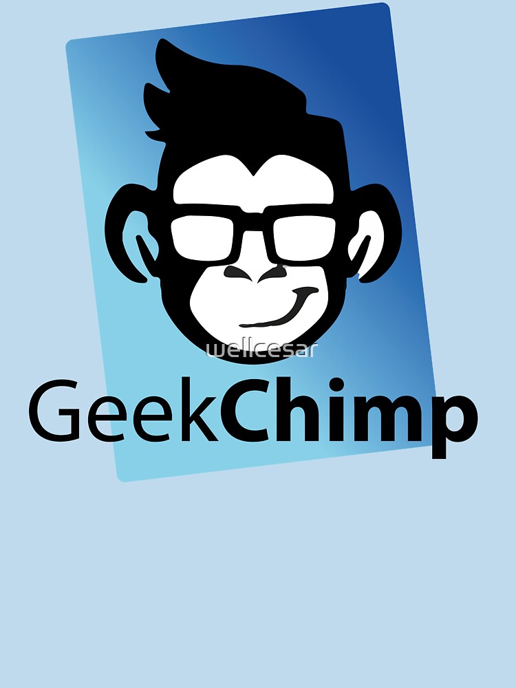 Geek Chimp T-Shirt by wellcesar