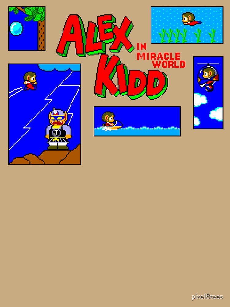 Alex Kidd in Miracle World - Title Screen by pixel8tees