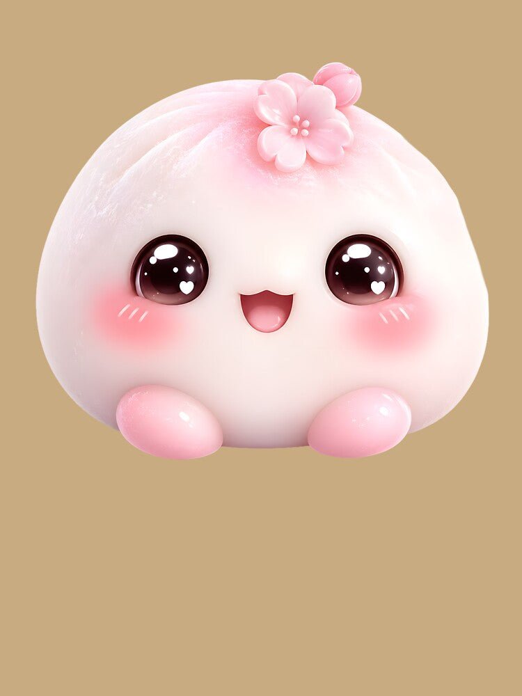 Kawaii Mochi Dumpling | Cute Japanese Dessert Character Art by LainCellJapan