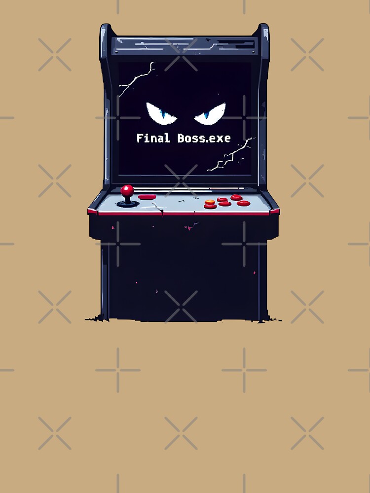 Final Boss. Exe : Spooky Arcade Machine by Jollys-ArtShop