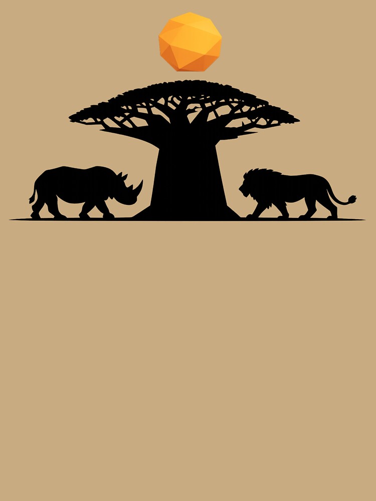 African Sunset Minimalist Graphic by JonelCrafts